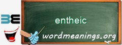 WordMeaning blackboard for entheic